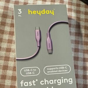 Heyday Lavender USB-C to USB-C Cable